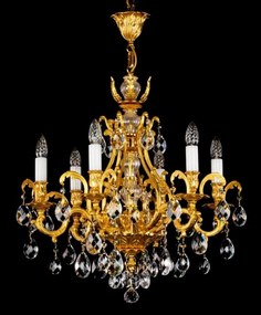 Candelabru cristal Bohemia 6 brate, diam.61cm LYRA CE