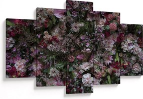 Tablou - Perete de flori (150x105 cm)