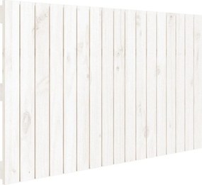 vidaXL Tăblie de pat pentru perete, alb, 108x3x60 cm, lemn masiv pin