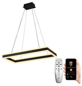 Lustră LED pe cablu dimabilă LED/80W/230V 3000-6500K + telecomandă