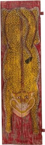 Panou decorativ lung din lemn reciclat, " Tiger "- Piesa unicat