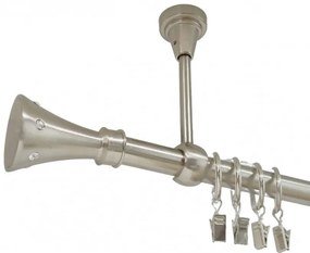 Galerie simpla prindere tavan carter 19 mm inox (Alege marime: 180 cm)