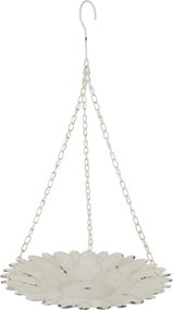 Hranitoare decorativa pasari, din metal, aspect vintage, H48/D30cm