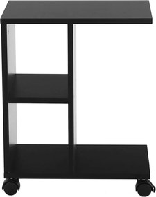 Masuta ABBAS NEW, negru, DTD laminat, 40x24x50 cm