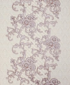 Tapet violet dormitor, stil floral, model Simfonia