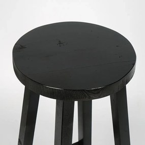 Scaun taburet,bar din lemn culoare negru ,70 cm
