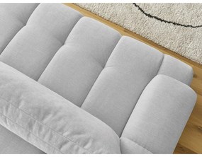 Canapea gri deschis extensibilă/cu spațiu de depozitare 251 cm Fuji – Bobochic Paris