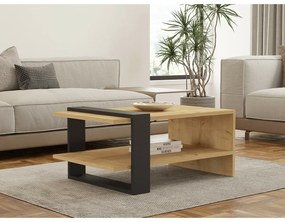 Măsuță de conferință Yonca Anthracite și SapphireOak
