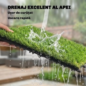 Outsunny gazon sintetic plăci modulare | Aosom Romania