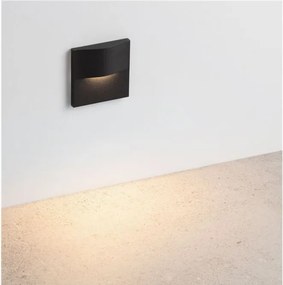 Spot aplicat perete exterior LED 3000K IP65 FLAC negru