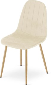 Scaun de masa PADVA VELVET, bej deschis