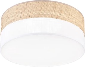Plafonieră LED SIRJA BOHO, 20 W, 230 V, Ø 35 cm, bej/alb
