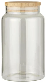 Recipient de sticla pentru alimente BAMBOO cu capac din bambus 1000 ml