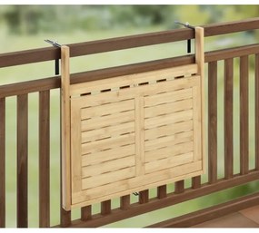 WENKO 69806800 - Masă WAIKIKI 64x65 cm alb/maro