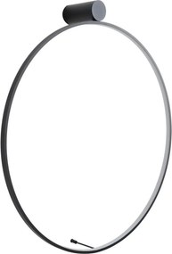 Aplica circulara LED IP44 diametru 80cm Visual negru