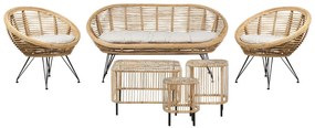Set mobilier de grădină Marza (lemn deschis). 1081225