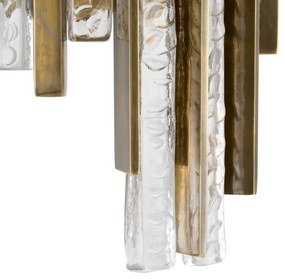 Aplica de perete LUX sticla texturata, Leonora alama vintage