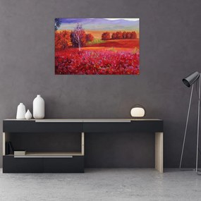 Tablou - Peisaj roșu (90x60 cm)