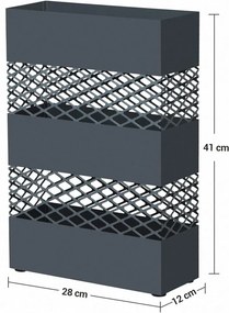 SUMG202 - Suport depozitare umbrela, baston pentru hol, metal - Gri