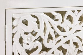 Comoda inalta design oriental MARRAKECH 140cm, alb