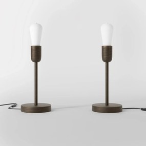 Veioza minimalista din alama Sputnik