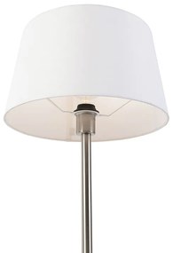 Lampă de masă modernă din oțel cu abajur alb 32 cm - Simplo