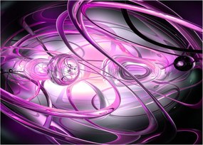 Tabloul cu abstracție frumoasă în violet (70x50 cm)