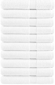 vidaXL Prosoape saună premium SOLUND 10 buc alb 80x200cm 600gsm