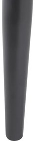 Pat matrimonial 180 cm Victoire (negru) (cu somieră). 1076352