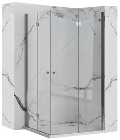 Cabina de dus dreptunghiulara cu usi pliabile Rea Fold N2 modulara 90x100 crom