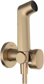 Dus igienic bronz periat Hansgrohe S EcoSmart cu 1 jet Bidette