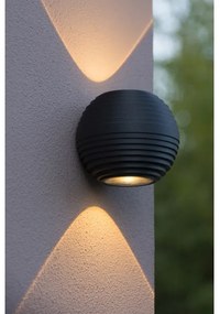 Lucide 17804/06/30 - Aplica perete exterior LED AYO 2xLED/3W/230V negru