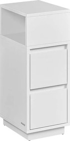 Noptieră ROBIN, 30x25x65cm, alb Vasagle