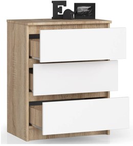 Comodă Kadir TYP1 (stejar sonoma + Alb). 1068622