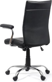 Scaun de birou din piele ecologica OFF 338 negru
