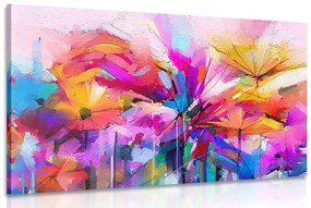 Tablou flori colorate abstracte