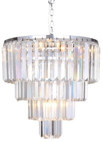 Lustra eleganta design deosebit AMEDEO, crom 17106/4+1-CHR ZL