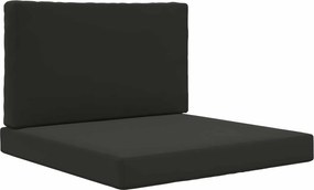 vidaXL Perna pentru canapea de exterior 2 pcs Negru Poliester