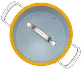 Oală cu capac/cu suprafață ceramică 5,5 l adecvată pentru plita cu inducție Meda 3.0 – FABINI