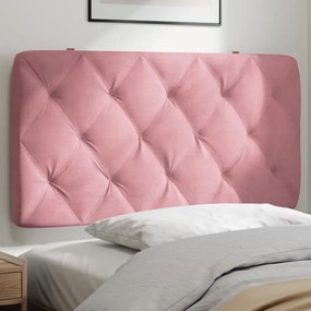 374719 vidaXL Pernă tăblie de pat, roz, 100 cm, catifea