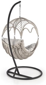 Scaun suspendat Rasmus, gri/negru
