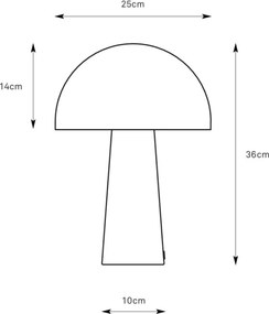 Markslöjd 108994 - Lampă de masă MANTAR 1xE14/40W/230V albastră