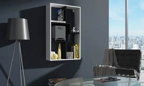 Sistem de rafturi Denny A alb + negru. 780163