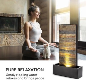 Blumfeldt Raincastle, fântănă de grădină, 12 LED-uri, pompă 8 W, IPX8, Loopflow Concept