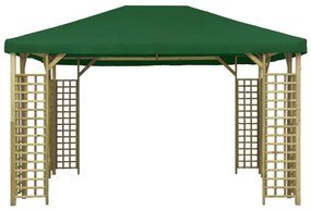 Pavilion, verde, 4 x 3 m (310033+47715) Verde, 4 x 3 m