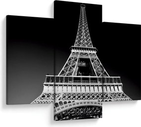 Tablou - Turnul Eiffel, alb-negru (90x60 cm)