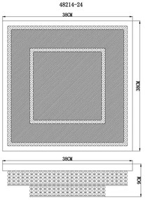 Globo 48214-24 - Plafonieră LED CAKE LED/24W/230V