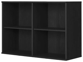 Bibliotecă neagră cu aspect de lemn de frasin suspendată 89x61 cm Mistral – Hammel Furniture