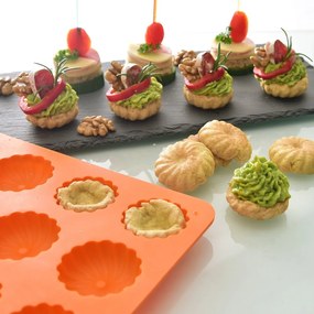 Formă de copt pentru mini-prăjiturele Bundt din silicon 22x32 cm – Orion