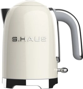 Cana electrica Swiss Haus SH-SWK2027, 2000 W, 1,7 l, Baza rotativa la 360°, Filtru, Element de incalzire ascuns, Pereti dubli, Crem